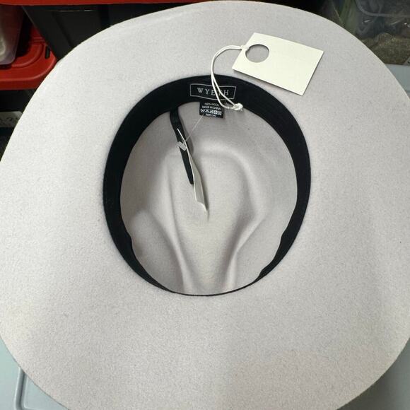 WYETH Women\'s Silver Gray River 100% Fedora Hat One Size NWT main image 6